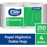 Papel Higiénico Jumbo Doble Hoja Natural X 4 Rollos