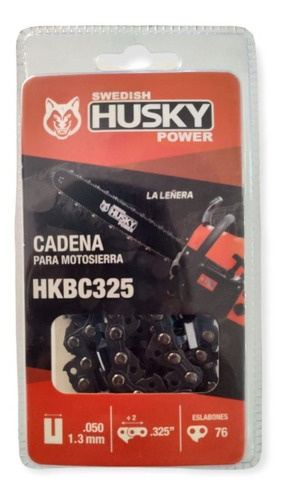 Cadena Motosierra Leñera 20puLG Paso .325 76 Eslabones Husky