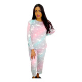 Pijama Peluche Mujer Polar Super Soft Luminoso Terrenal 9090
