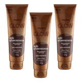 Kit 3 Auto Bronzeador Panvel Glow Bronzeado Sem Sol 120g