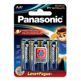 Pilha Alcalina Premium Panasonic Aa6
