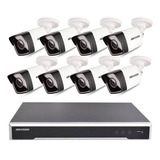 Camara Seguridad Kit Ip Full Poe Hikvision Nvr 16 + 8 Bul 2m