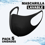 Mascarilla Pack 5 Unidades Reutilizable, Lavable. 