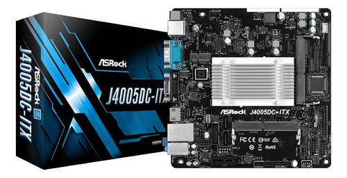 Placa-mãe Asrock J4005dc-itx Dual Core Integrado Ddr4 Mitx