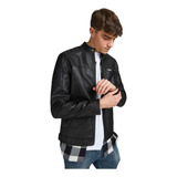 Chaqueta Hombre Jack & Jones Cuello Mao  Negro Xl