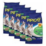 Kit 5 Areia Sanitária Pipicat Classic  4kg (fardo)