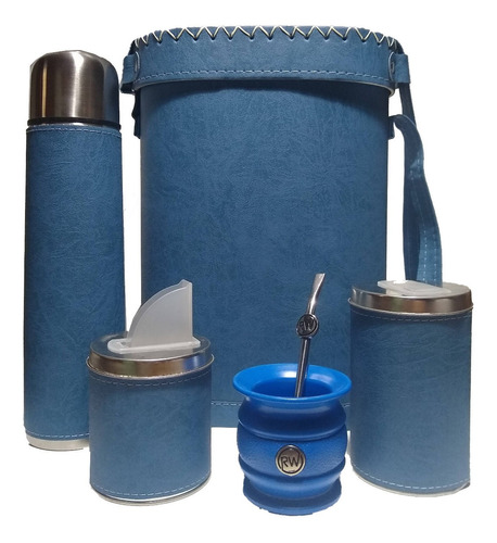 Set Matero Completo Termo 1l Mate Bombilla Yerbera Azucarera