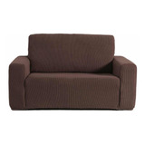 Funda De Sillón Café Loveseat Niza Protector Elástico Vianey