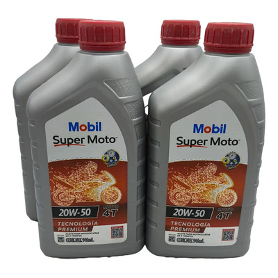 4 Litros Aceite Mobil Mineral 20w50 Honda Yamaha Suzuki | Envío gratis