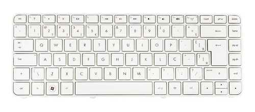 Teclado Para Notebook Hp Pavilion G4-2021tu Branco Abnt2