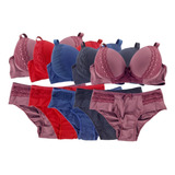 Combo 4 Conjuntos Lingerie Plus Size Reforçado Atacado Luxo