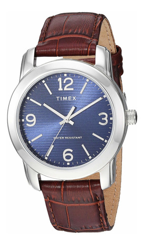 Timex Reloj Hombre Cuarzo Pulso Marron En Cuero Tw2r86800 Dh