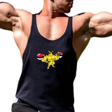 Playera Olimpica Gym Tirante Hombre Anime Japon Kawaii Cami