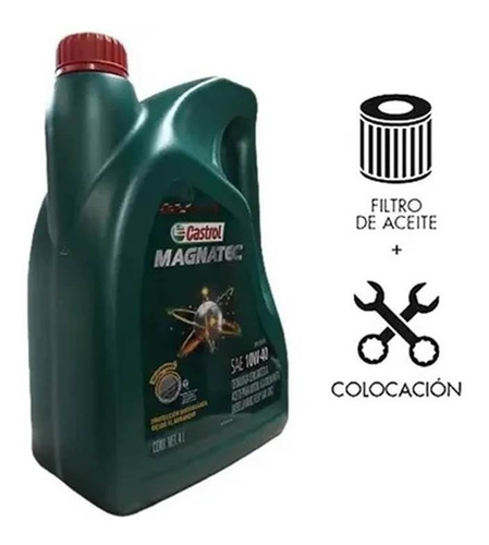 Cambio De Aceite Castrol 10w40 Y Filtro Charade Gt Maranello