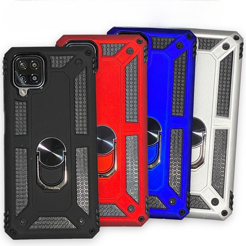 Funda Uso Rudo Anillo 360° Para Samsung A21s Azul