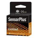 3 Preservativos Sensor Plus Dotted [1 Caja] / Texturados