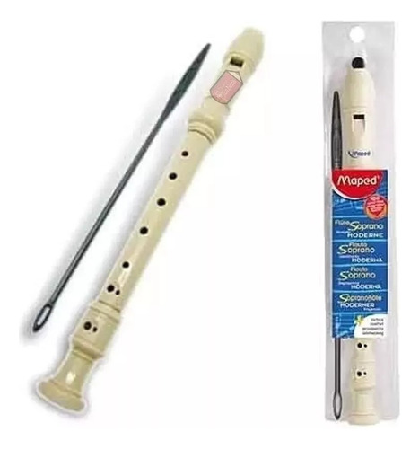 Flauta Dulce Soprano Moderna Instrumento Escolar Maped Ed Co