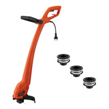 Desbrozadora 9'' Ajustable +3 Carretes Black+decker Gl350sb3 Color Naranja