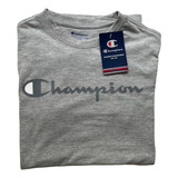 Camiseta Champion Gris Original Para Hombre