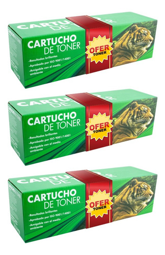 3 Pza Cf248a Toner Tigre 48a Compatible Con M15w