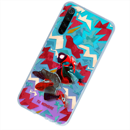 Funda Para Xiaomi Spiderman Miles Personalizada Tu Nombre