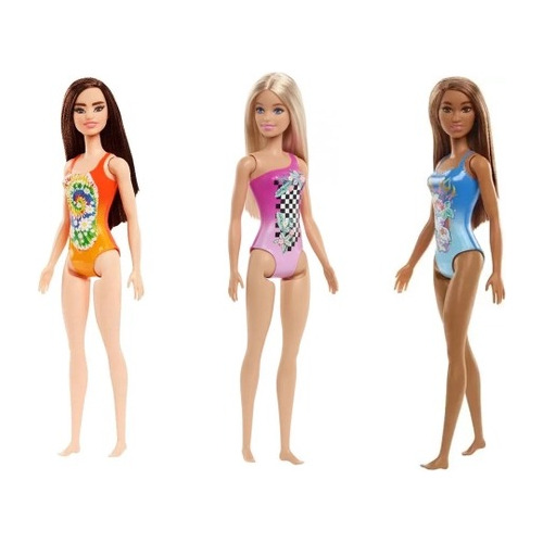 Muñeca Barbie Beach Doll Ast Ghh38 Mattel