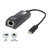 Adaptador Usb Tipo C 3.1 Para Rede Rj45 Gigabit  P/ Envio Nf