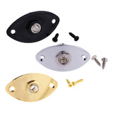 . Set De 3 Piezas Guitar Oval Jacks Con Tornillos De Montaje