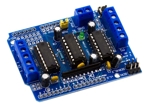 Puente H Shield L293d Control De Motores Arduino, Pic