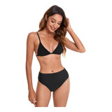 Pack 6 Calzones Bikini Tiro Alto Algodón Nuevo Peruano