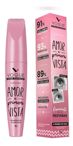 Mascara Pestañas Vogue Amor A Primera Vista A Prueba De Agua