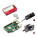 Kit Raspberry Pi3 Model B + Fonte  + Dissipador