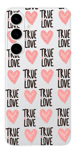 Funda Galaxy Antigolpes Patrón De Corazones True Love