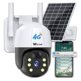 Cámara De Seguridad De Visión Remota Solar Cctv 4g Impermeab