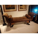 Chaise Lounge O Sofa Frances Antiguo Tallado En Cedro 1890