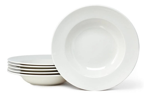 Set X 2 Plato Pasta Bowl 30 Cm Porcelain Premium Rak Banquet