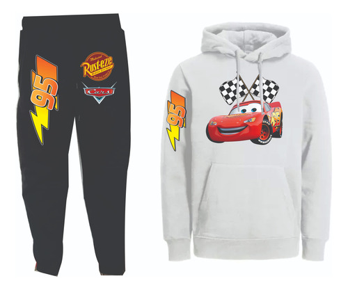 Conjuntos Sudadera +buzo Rayo Mcqueen Cars Niños Adultos I