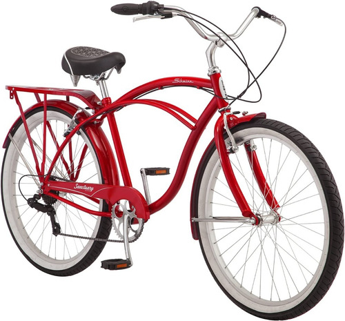 Bicicleta Tipo Cruiser De 7 Velocidades 26p Rojo Schwinn