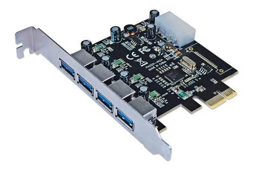 Tarjeta Pci Express A 4 Puertos Usb 3.0 Manhattan Alta Vel