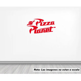 Vinil Sticker Pared 90cm Pizza Planeta Logo 3