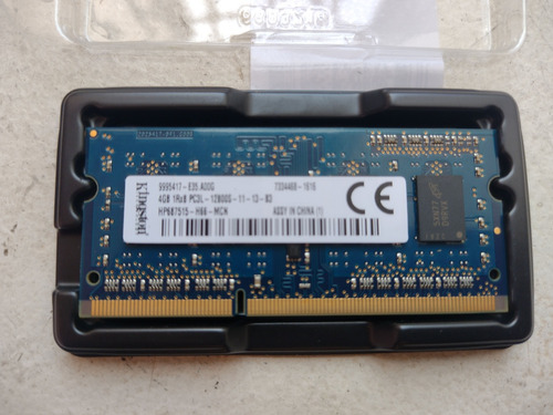 Memoria Ddr3 4gb Kingston Para Portátil.