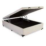 Cama Box Báu Casal Padrão 138x188 Blindada Reforçada Corino