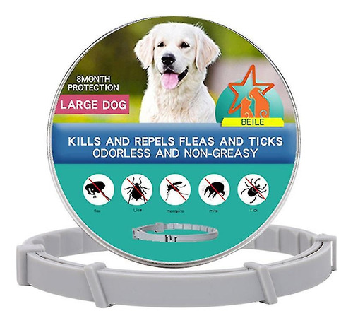 Collar Antipulgas Y Garrapatas Repelente Para Perros Dur 8ms