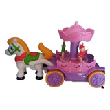 Carrusel Musical Juguete Bebé Pony Luz Y Sonido Camina Carro