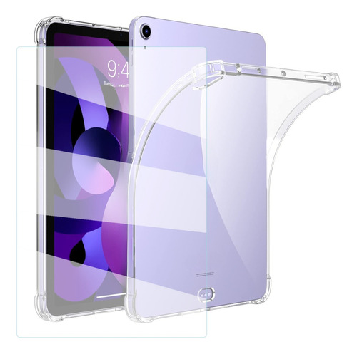 Mica + Funda Para iPad Air 4 Y Air 5 Tpu Flexible