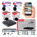 Camaras De Seguridad Kit Dahua Cctv Dvr 1080p + 4 Camaras