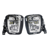 Faros Antiniebla Led Blancos Drl Bump, Color Plateado Para R