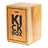 Cajon Fsa Kick Box Fkb01 Natural Eletroacustico