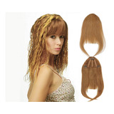 Pinza De Cabello Humano 20cm Con Flequillo De Terracota #27