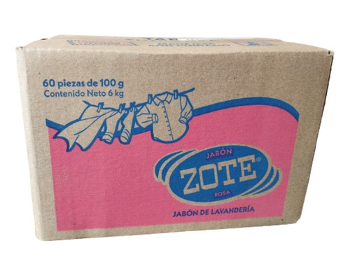 Zote Rosa / Caja Con 60 Piezas De 100g